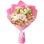 Букет из 9 нежных альстромерий